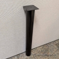 Black Office Table or Desk Leg 26.5" H